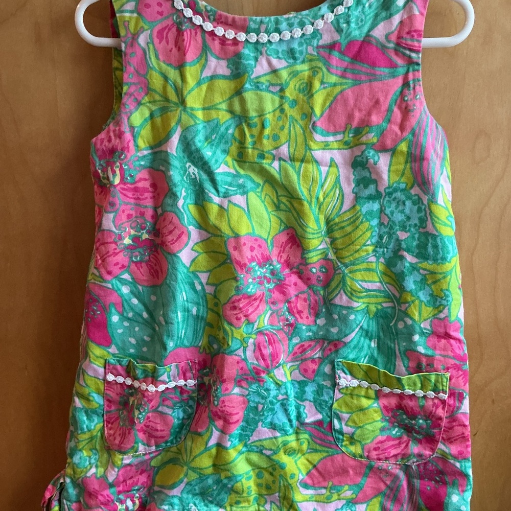 Lilly Pulitzer Pink and Green Floral Tank Top